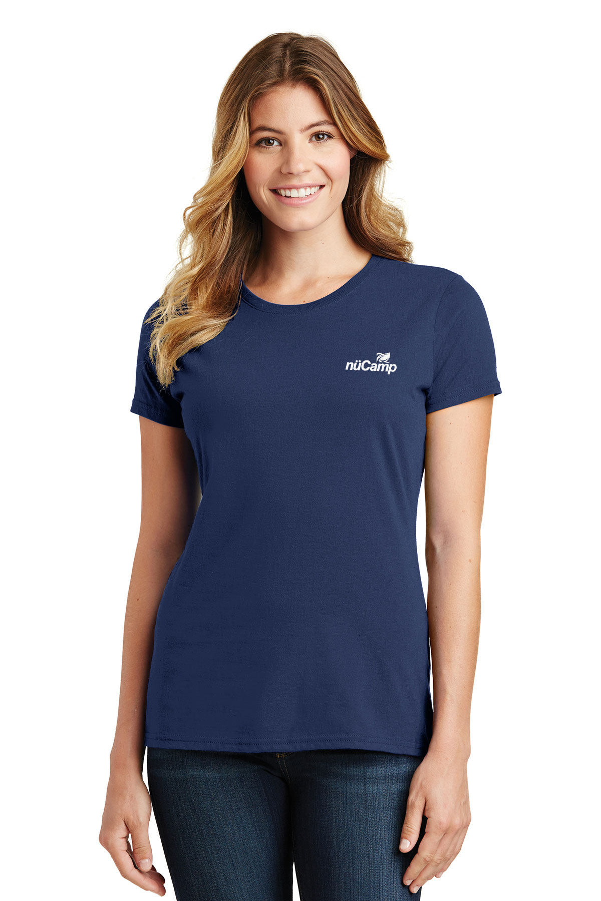 Ladies T-Shirt Round Neck - Navy - nuCamp Store